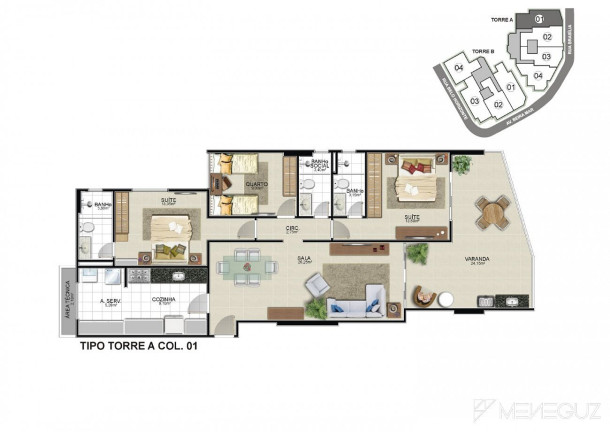 Imagem Apartamento com 3 Quartos à Venda, 102 m² em Praia Do Morro - Guarapari Imagem Apartamento com 3 Quartos à Venda, 102 m² em Praia Do Morro - Guarapari