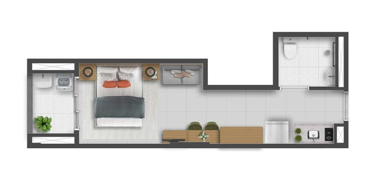 Imagem Apartamento com 1 Quarto à Venda, 25 m² em Santa Cecília - São Paulo Imagem Apartamento com 1 Quarto à Venda, 25 m² em Santa Cecília - São Paulo
