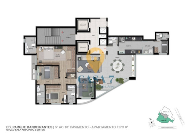 Apartamento com 4 Quartos à Venda, 150 m² em Sion - Belo Horizonte