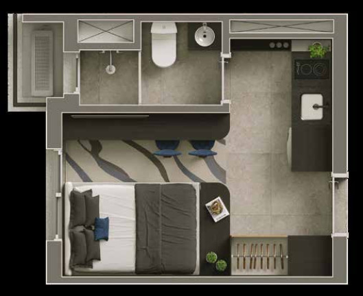 Imagem Imóvel com 1 Quarto à Venda, 55 m² em Vila Olímpia - São Paulo