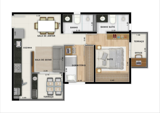 Imagem Imóvel com 2 Quartos à Venda, 101 m² em Jardim - Santo André Imagem Imóvel com 2 Quartos à Venda, 101 m² em Jardim - Santo André