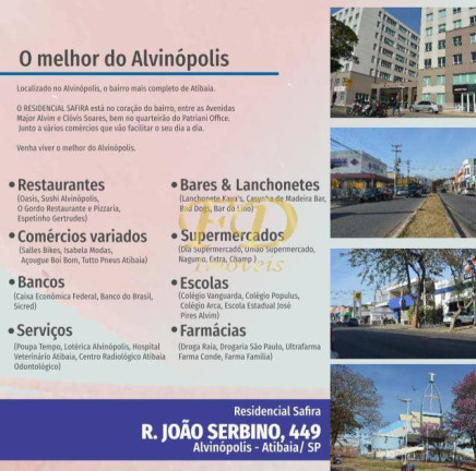 Imagem Apartamento com 2 Quartos à Venda, 62 m² em Alvinópolis - Atibaia