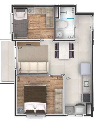Imagem Apartamento com 2 Quartos à Venda, 33 m² em Saúde - São Paulo