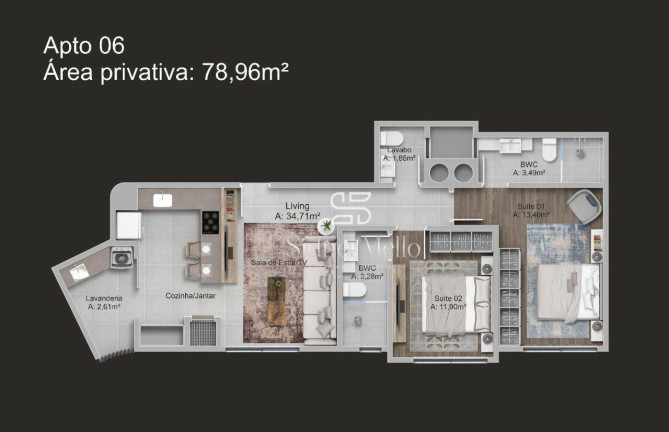 Imagem Cobertura com 3 Quartos à Venda, 166 m² em Praia Dos Amores - Balneário Camboriú