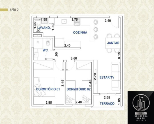 Imagem Apartamento com 2 Quartos à Venda, 61 m² em Parque Campolim - Sorocaba