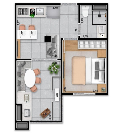 Imagem Apartamento com 2 Quartos à Venda, 40 m² em Tatuapé - São Paulo Imagem Apartamento com 2 Quartos à Venda, 40 m² em Tatuapé - São Paulo