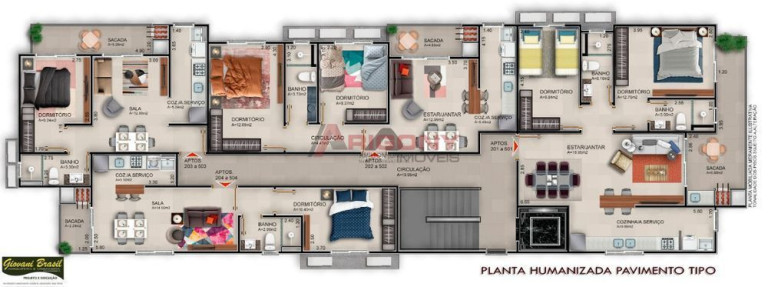 Apartamento com 2 Quartos à Venda, 79 m² em Camobi - Santa Maria