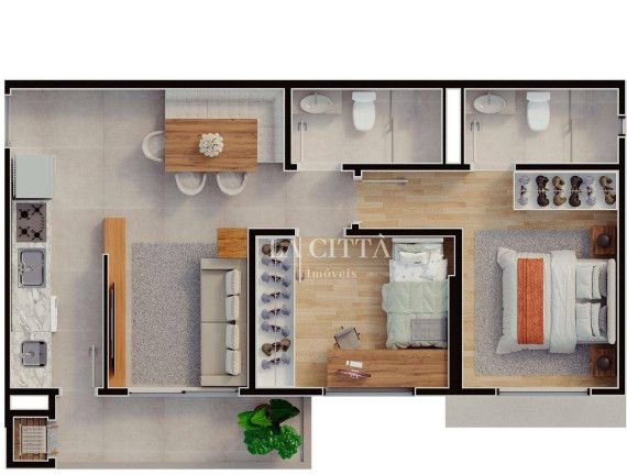 Imagem Apartamento com 2 Quartos à Venda, 72 m² em Fazenda - Itajaí Imagem Apartamento com 2 Quartos à Venda, 72 m² em Fazenda - Itajaí