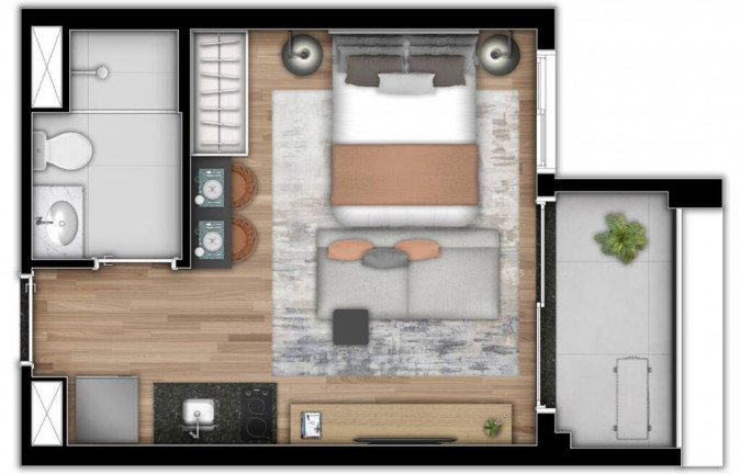 Imagem Studio com 1 Quarto à Venda, 24 m² em Vila Pompeia - São Paulo