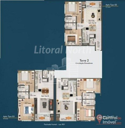 Apartamento com 2 Quartos à Venda, 77 m² em Centro - Balneário Camboriú