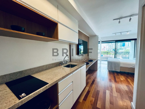 Imagem Apartamento com 1 Quarto para Alugar, 33 m² em Brooklin  - São Paulo