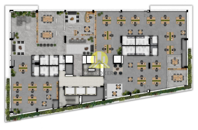 Imagem Sala Comercial para Alugar, 987 m² em Juvevê - Curitiba Imagem Sala Comercial para Alugar, 987 m² em Juvevê - Curitiba