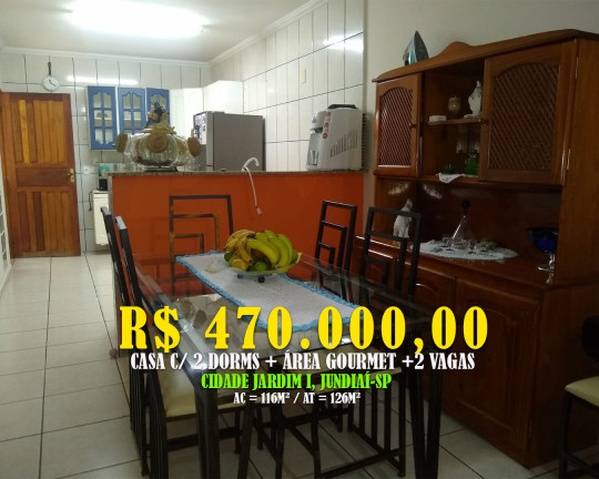 Sobrado com 2 Quartos à Venda, 116 m² em Parque Cidade Jardim - Jundiaí