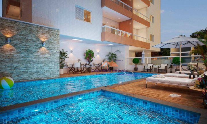 Imagem Apartamento com 2 Quartos à Venda, 57 m² em Vila Guilhermina - Praia Grande