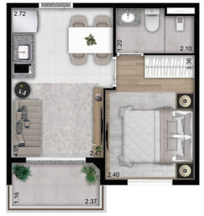 Imagem Apartamento com 1 Quarto à Venda, 27 m² em Perdizes - São Paulo