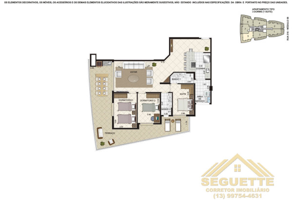 Imagem Apartamento com 3 Quartos à Venda, 101 m² em Riviera De São Lourenço - Bertioga Imagem Apartamento com 3 Quartos à Venda, 101 m² em Riviera De São Lourenço - Bertioga