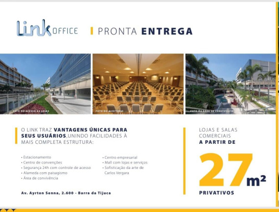 Imagem Sala Comercial à Venda, em Barra Da Tijuca - Rio De Janeiro Imagem Sala Comercial à Venda, em Barra Da Tijuca - Rio De Janeiro