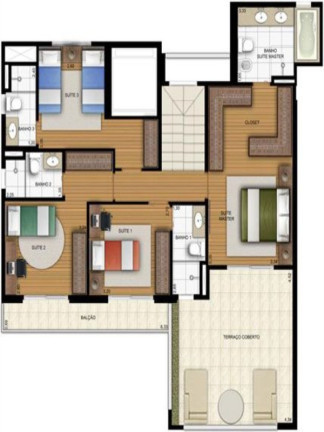 Imagem Imóvel com 3 Quartos à Venda, 184 m² em Chácara Klabin - São Paulo