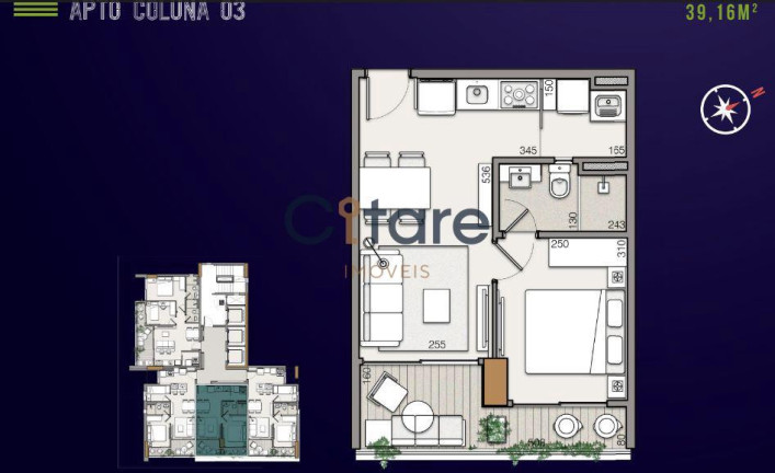 Imagem Apartamento com 1 Quarto à Venda, em Meireles - Fortaleza Imagem Apartamento com 1 Quarto à Venda, em Meireles - Fortaleza