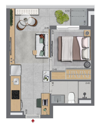 Imagem Apartamento com 2 Quartos à Venda, 45 m² em Campo Belo - São Paulo Imagem Apartamento com 2 Quartos à Venda, 45 m² em Campo Belo - São Paulo