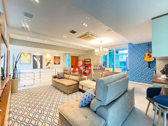 Imagem Cobertura com 3 Quartos à Venda, 244 m² em Gonzaga - Santos Imagem Cobertura com 3 Quartos à Venda, 244 m² em Gonzaga - Santos