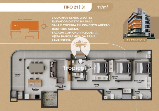 Imagem Apartamento com 2 Quartos à Venda, 95 m² em Caravelas - Matinhos Imagem Apartamento com 2 Quartos à Venda, 95 m² em Caravelas - Matinhos