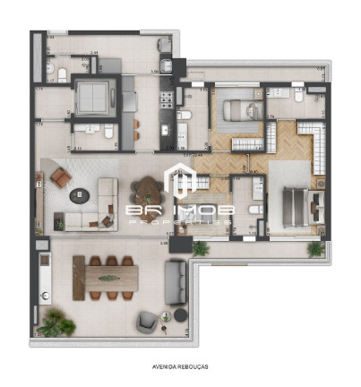 Imagem Imóvel com 3 Quartos à Venda, 174 m² em Pinheiros - São Paulo