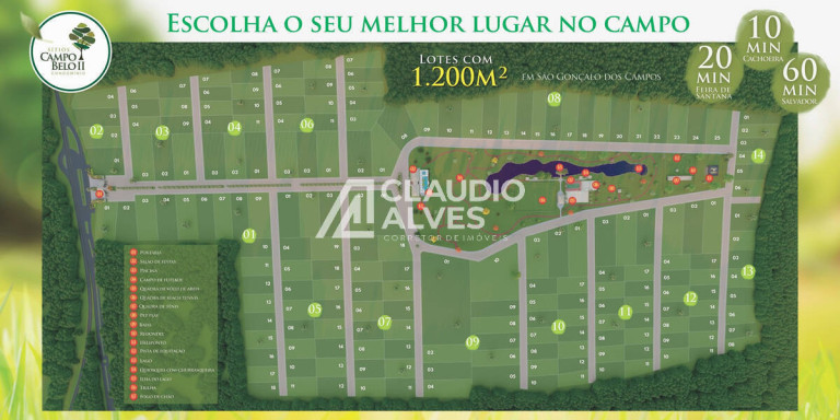 Imagem Terreno à Venda, 1.000 m² em Campos Bello 2 - São Gonçalo Dos Campos