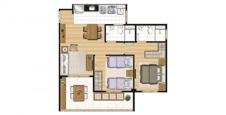 Imagem Apartamento com 2 Quartos à Venda, 61 m² em Taquaral - Campinas Imagem Apartamento com 2 Quartos à Venda, 61 m² em Taquaral - Campinas