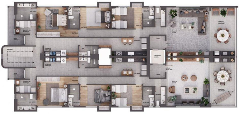 Imagem Apartamento com 3 Quartos à Venda, 177 m² em Poço - Cabedelo Imagem Apartamento com 3 Quartos à Venda, 177 m² em Poço - Cabedelo
