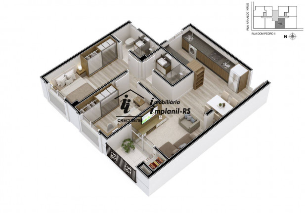 Imagem Apartamento com 2 Quartos à Venda, 81 m² em Teutônia