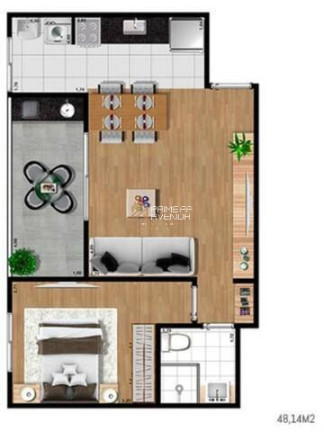 Imagem Apartamento com 1 Quarto à Venda, 48 m² em Jardim Aquarius - São José Dos Campos