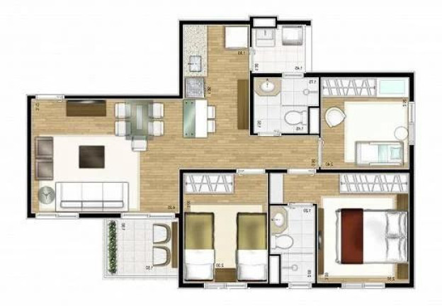 Imagem Apartamento com 3 Quartos à Venda, 62 m² em Vila Andrade - São Paulo Imagem Apartamento com 3 Quartos à Venda, 62 m² em Vila Andrade - São Paulo