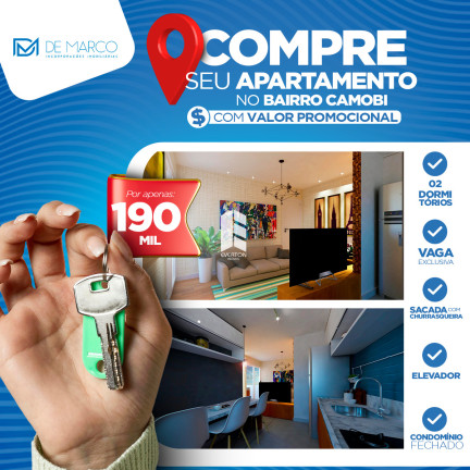 Imagem Apartamento com 2 Quartos à Venda, 52 m² em Camobi - Santa Maria