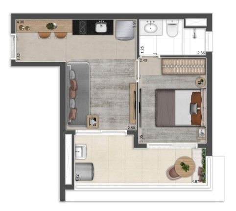Imagem Apartamento com 1 Quarto à Venda, 32 m² em Perdizes - São Paulo