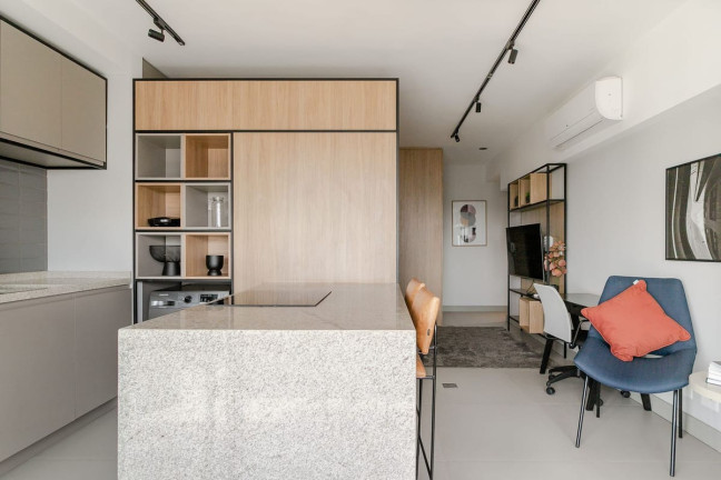 Imagem Apartamento com 1 Quarto para Alugar, 48 m² em Campo Belo - São Paulo