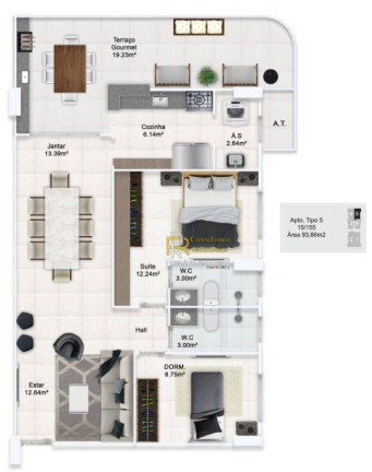 Imagem Apartamento com 2 Quartos à Venda, 77 m² em Vila Guilhermina - Praia Grande Imagem Apartamento com 2 Quartos à Venda, 77 m² em Vila Guilhermina - Praia Grande