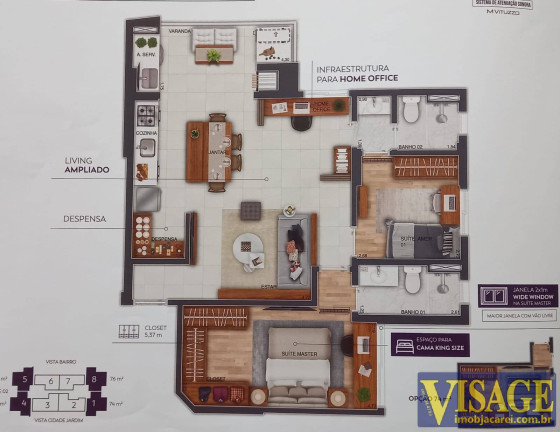 Imagem Apartamento com 3 Quartos à Venda,  em Jardim Satélite - São José Dos Campos