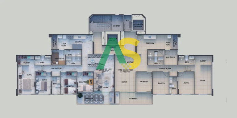 Imagem Imóvel com 4 Quartos à Venda, 122 m² em Espinheiro - Recife Imagem Imóvel com 4 Quartos à Venda, 122 m² em Espinheiro - Recife