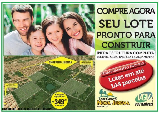 Imagem Terreno à Venda, 150 m² em Araturi - Caucaia