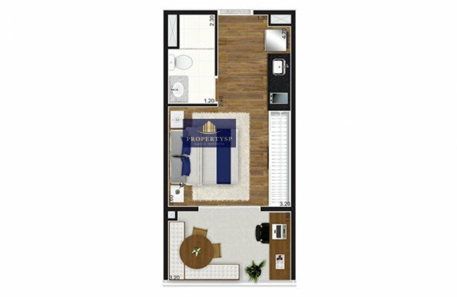 Imagem Apartamento com 1 Quarto à Venda, 24 m² em Pinheiros - São Paulo