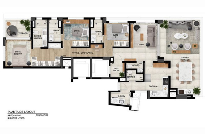 Imagem Apartamento com 3 Quartos à Venda, 167 m² em Mooca - São Paulo