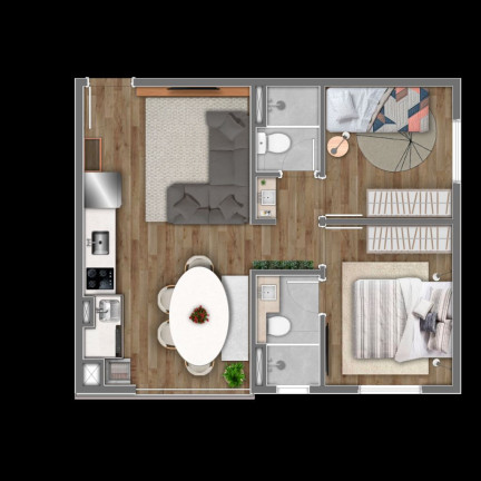 Imagem Cobertura com 2 Quartos à Venda, 81 m² em Vila Guilhermina - São Paulo