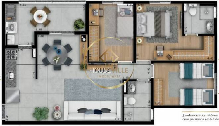 Imagem Apartamento com 3 Quartos à Venda, 79 m² em Parque Industrial - São José Dos Campos Imagem Apartamento com 3 Quartos à Venda, 79 m² em Parque Industrial - São José Dos Campos