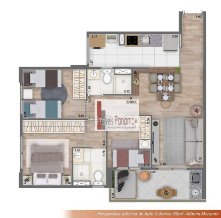 Imagem Apartamento com 2 Quartos à Venda, 47 m² em Vila Andrade - São Paulo