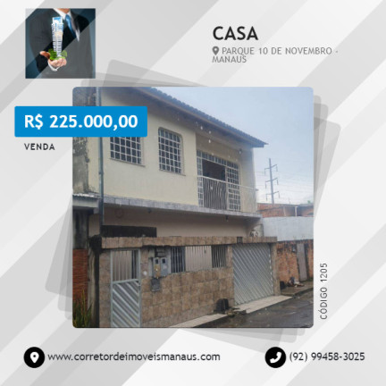 Imagem Casa com 4 Quartos à Venda, em Parque 10 De Novembro - Manaus Imagem Casa com 4 Quartos à Venda, em Parque 10 De Novembro - Manaus