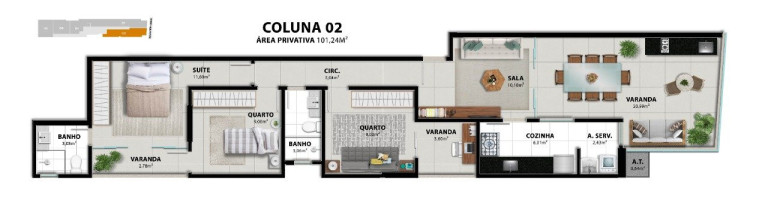 Imagem Apartamento com 3 Quartos à Venda, 101 m² em Praia Do Morro - Guarapari Imagem Apartamento com 3 Quartos à Venda, 101 m² em Praia Do Morro - Guarapari