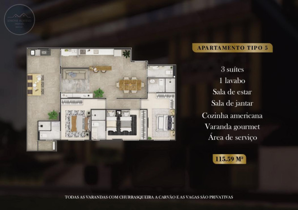 Imagem Imóvel com 2 Quartos à Venda, 87 m² em Boqueirão - Praia Grande