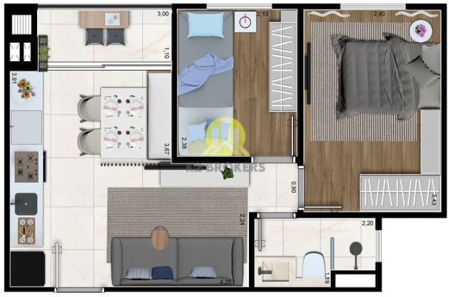 Imagem Apartamento com 2 Quartos à Venda, 41 m² em Morumbi - São Paulo Imagem Apartamento com 2 Quartos à Venda, 41 m² em Morumbi - São Paulo
