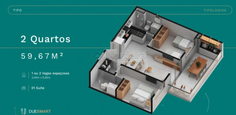 Imagem Apartamento com 2 Quartos à Venda, 60 m² em Carneiros - Tamandaré Imagem Apartamento com 2 Quartos à Venda, 60 m² em Carneiros - Tamandaré